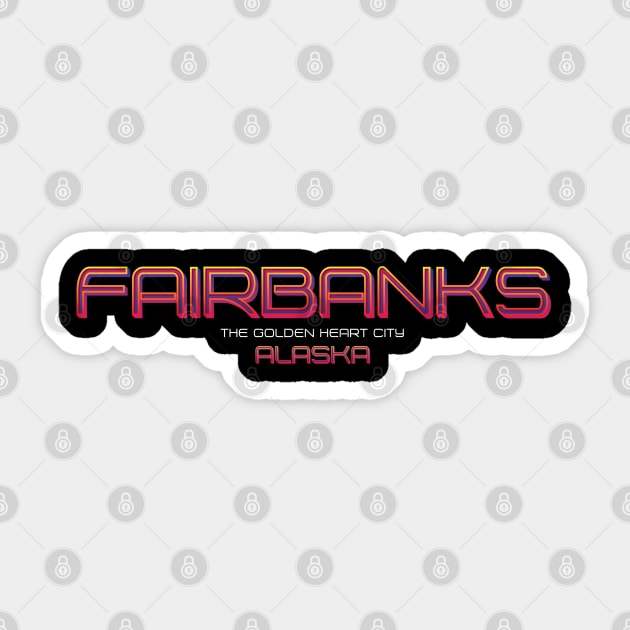 Fairbanks Sticker by wiswisna